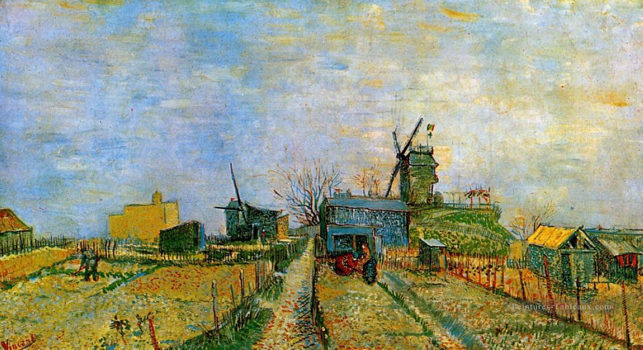 Jardins potagers à Montmartre 2 Vincent van Gogh Peintures à l'huile